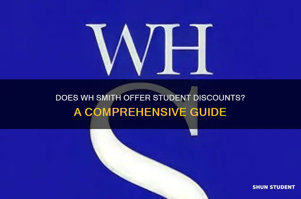 does wh smith do student discount