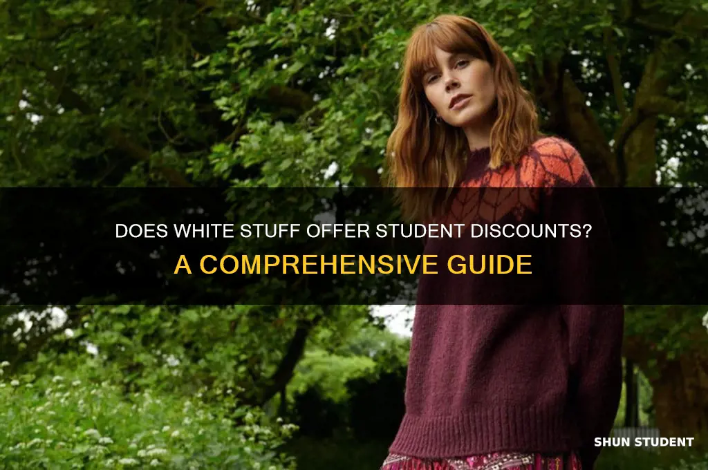 does white stuff do student discount