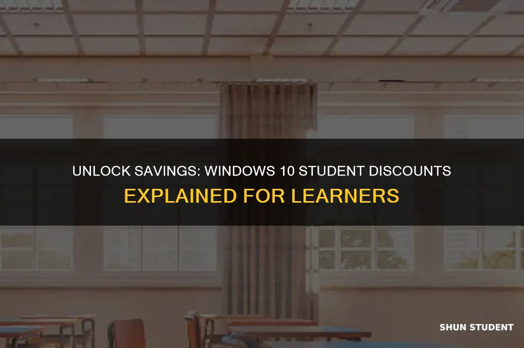 does windows 10 have student discount