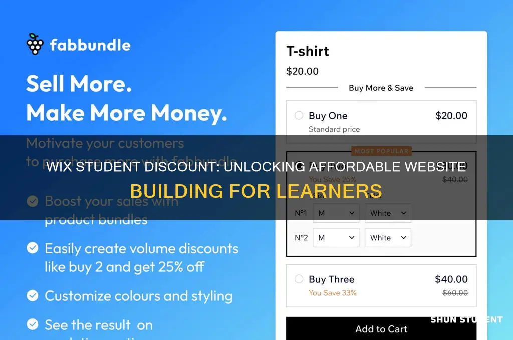 does wix give a student discount
