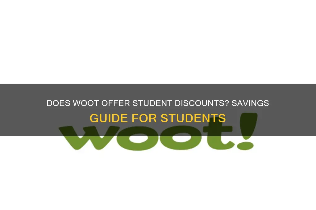 does woot has a student discount
