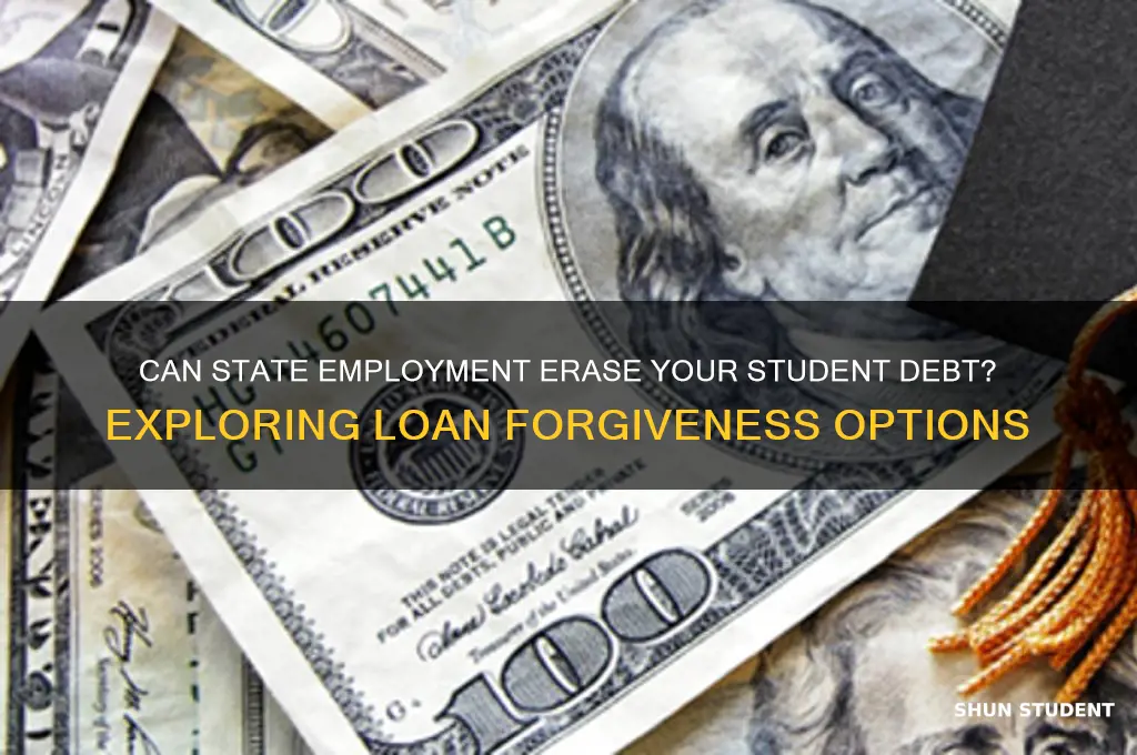 does working for the state forgive student loans