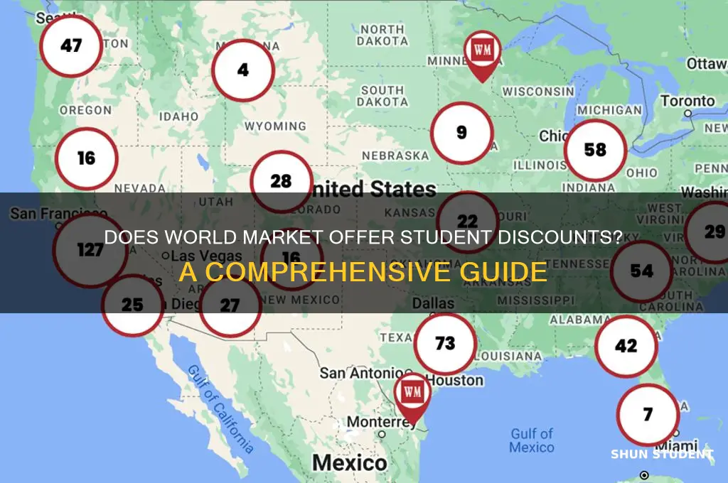 does world market give student discount