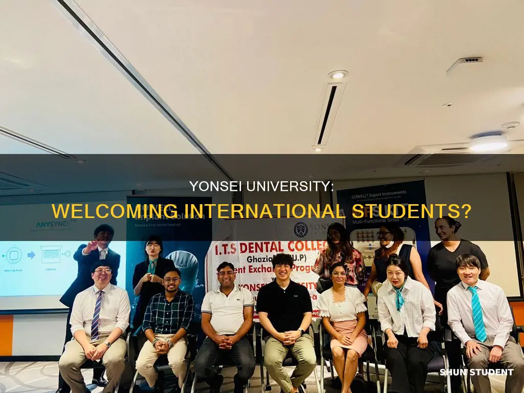 does yonsei university accept international students