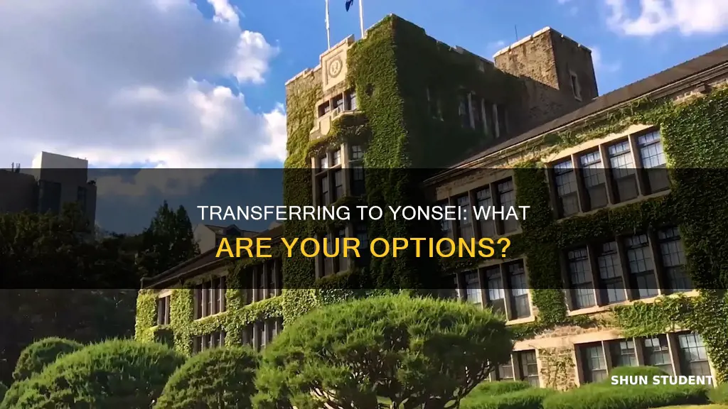 does yonsei university accept transfer students