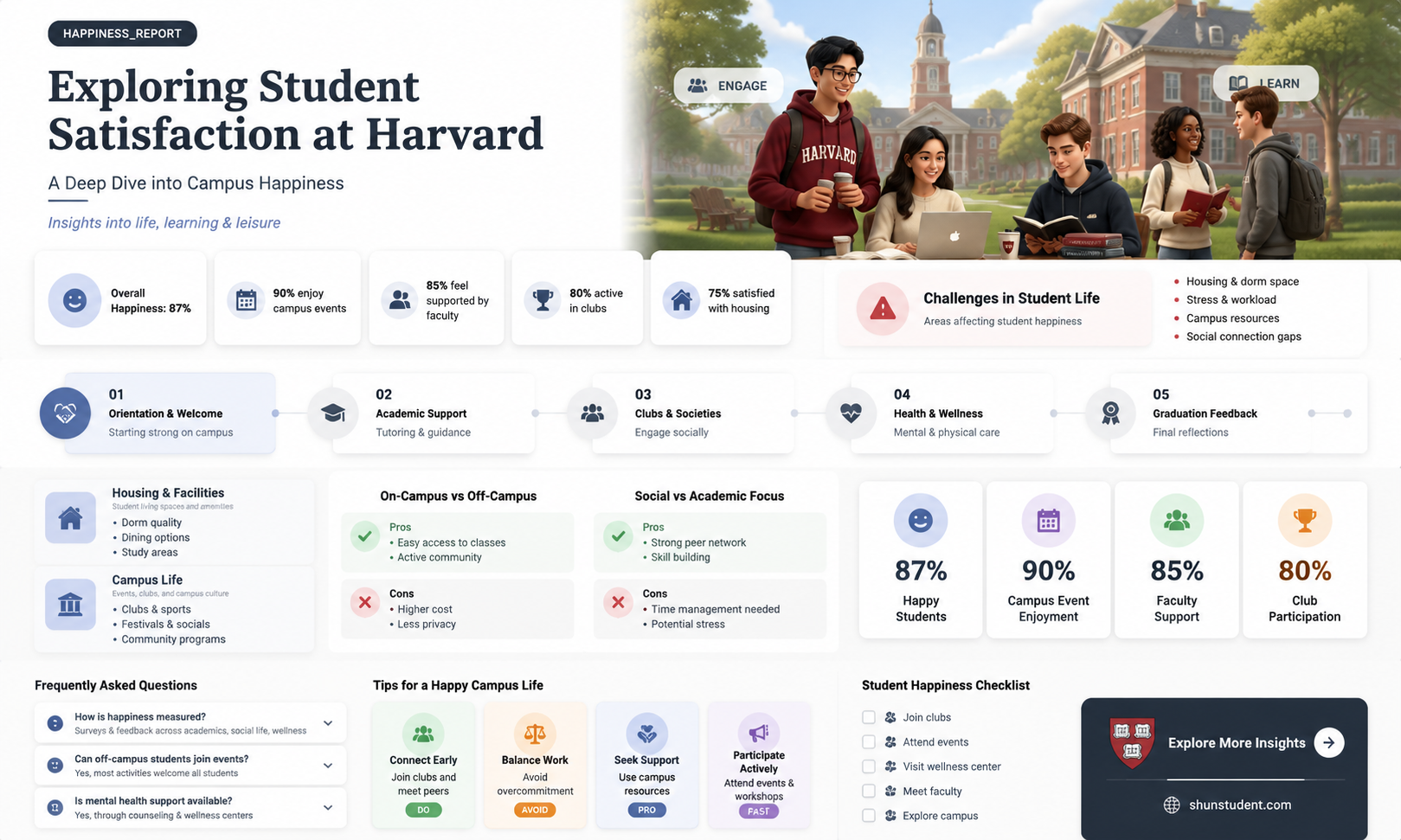 are students happy at harvard