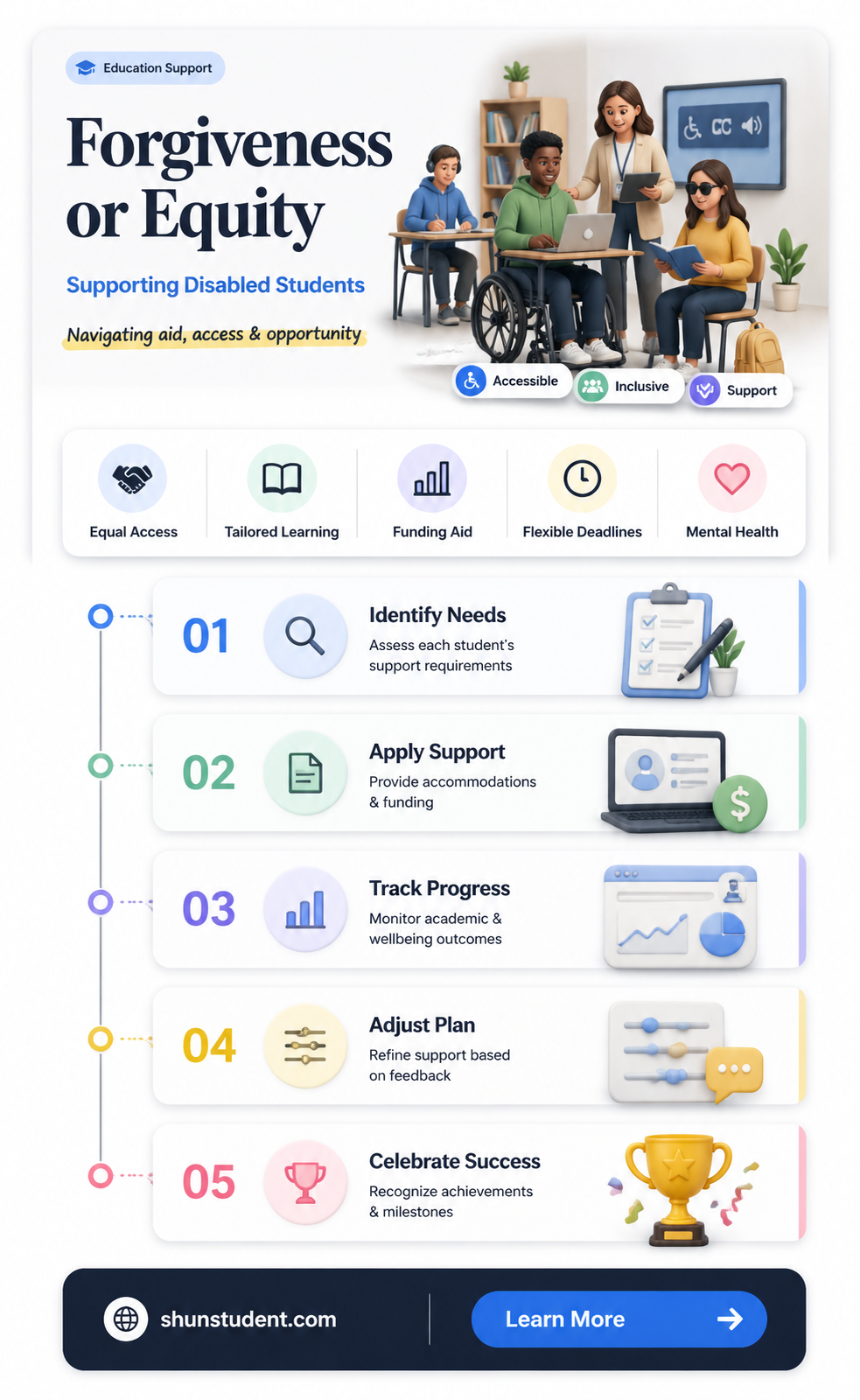 are disabled students forgiven