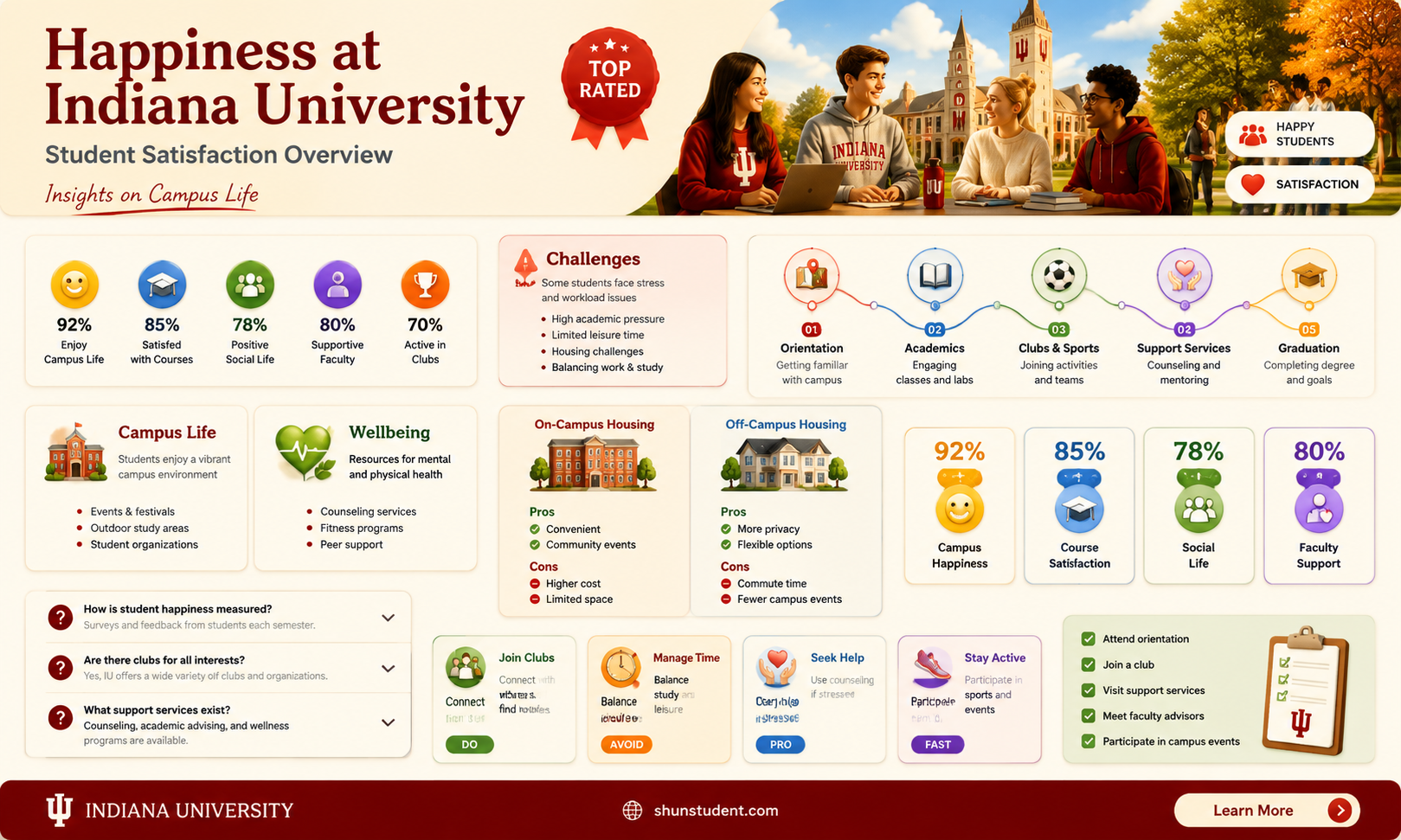 are students at indiana university happy