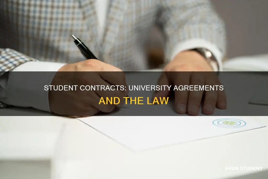 has a student ever signed a contract for a university