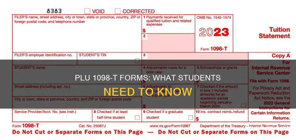 has pacific lutheran university mailed student form 1098-t yet