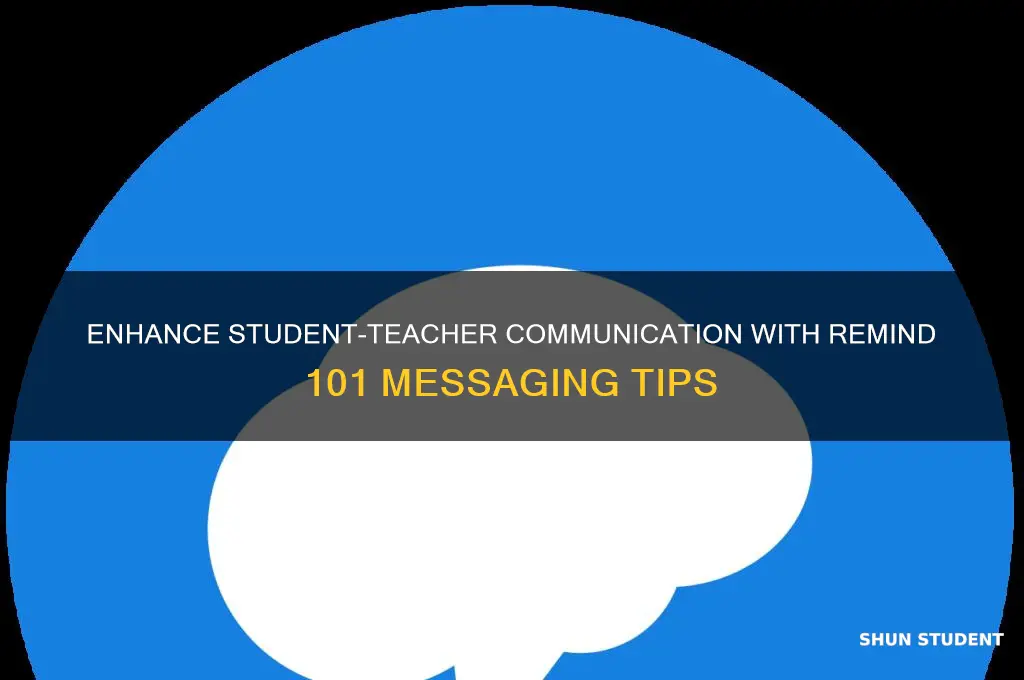 have students message teacher remind 101