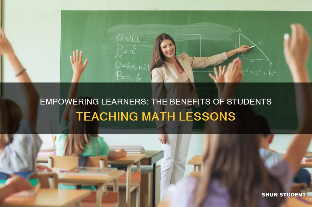 have students teach a math lesson