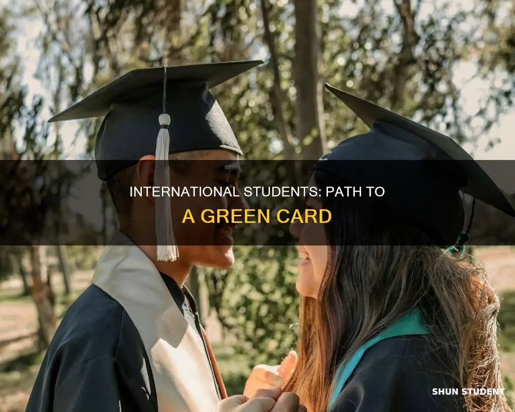 how a international student get green card