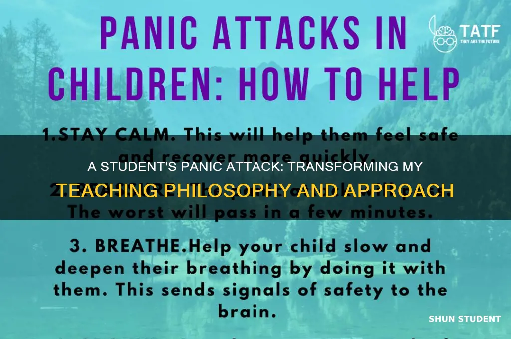 how a students panic attack changed my approach to teaching