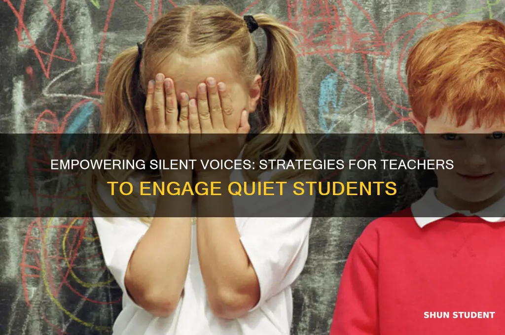 how a teacher can help a quiet student