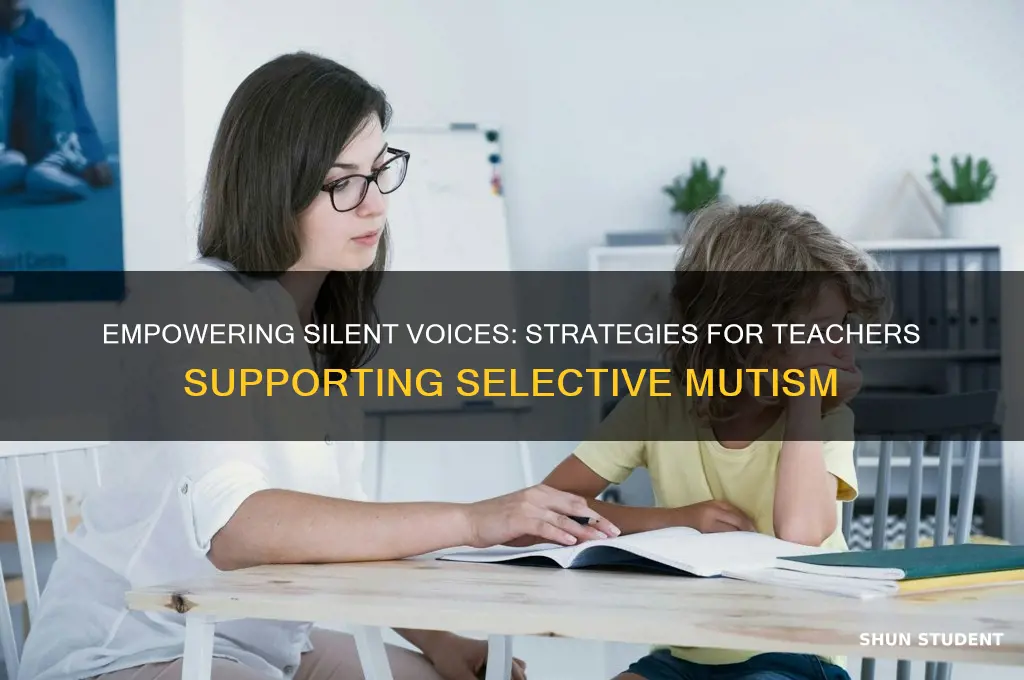 how a teacher can help student with selective mutism