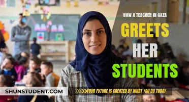 Hope in Hardship: A Gaza Teacher's Warm Welcome to Students