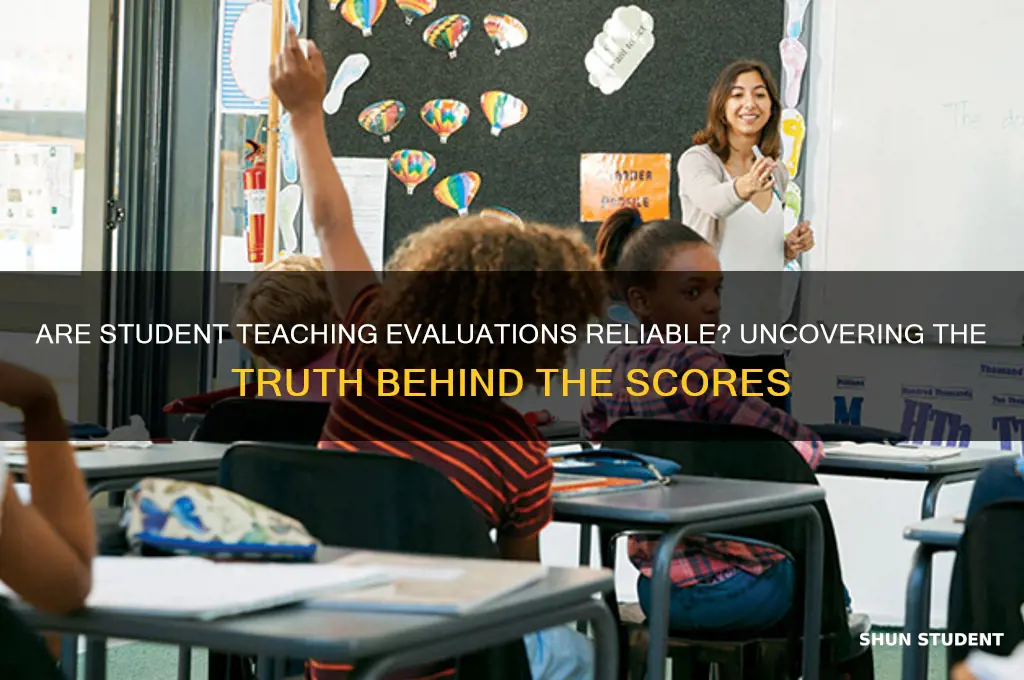 how accurate are teaching evaluations from students