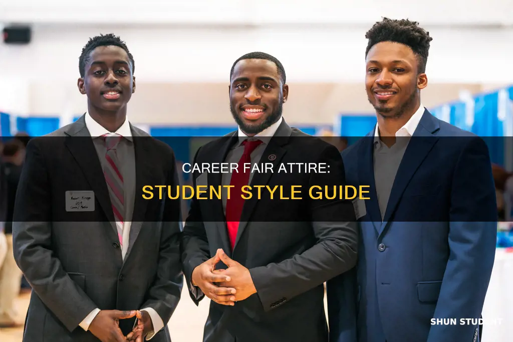 how are students dressed in career fairs at their universities