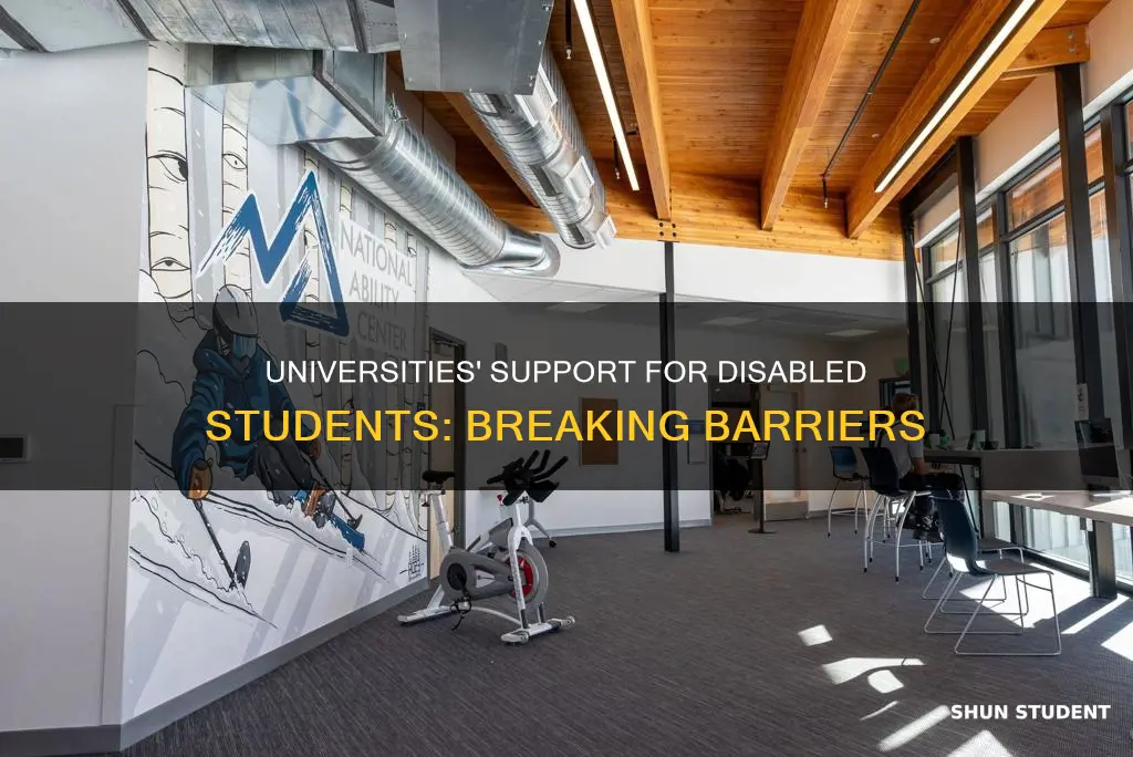 how are universities helping disabled students