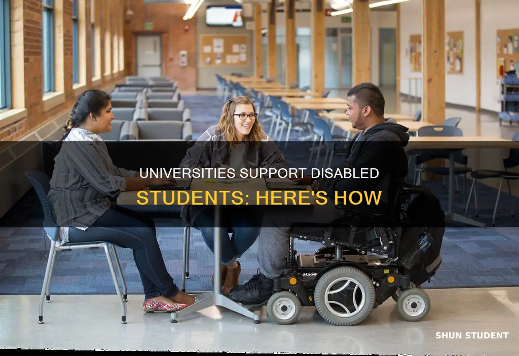 how are universities helping disabled students