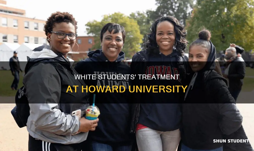 how are white students treated at howard university