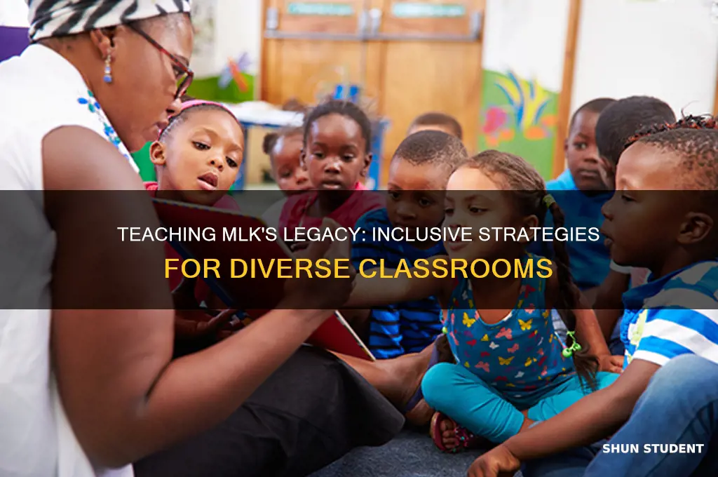 how best to teach mlk lesson with one black student
