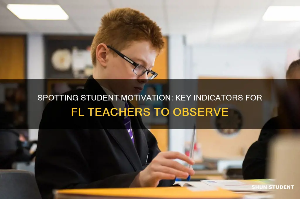 how can a fl teacher tel if students are motivated