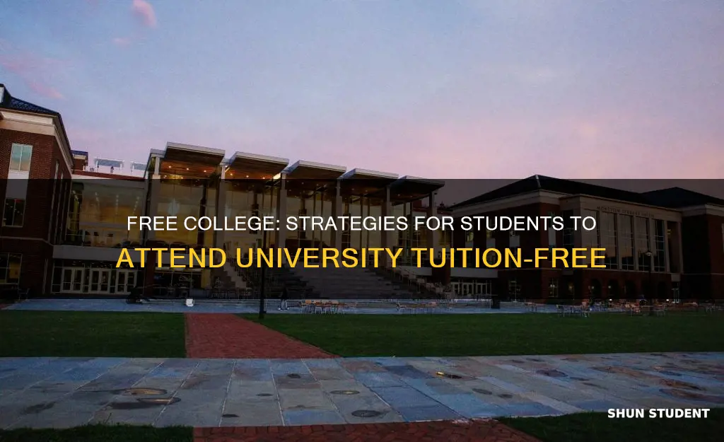 how can a student go to college without paying