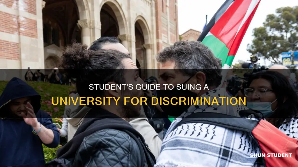 how can a student sue a university for discrimination