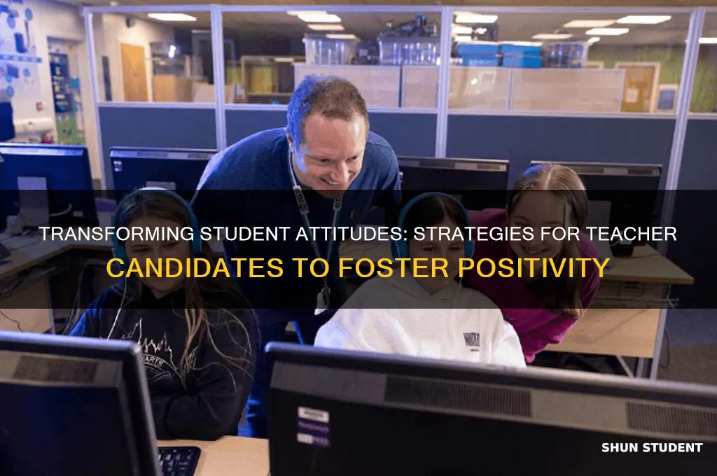 how can a teacher candidate address students negative attitudes