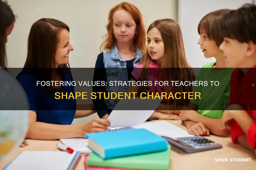 how can a teacher develop values in students