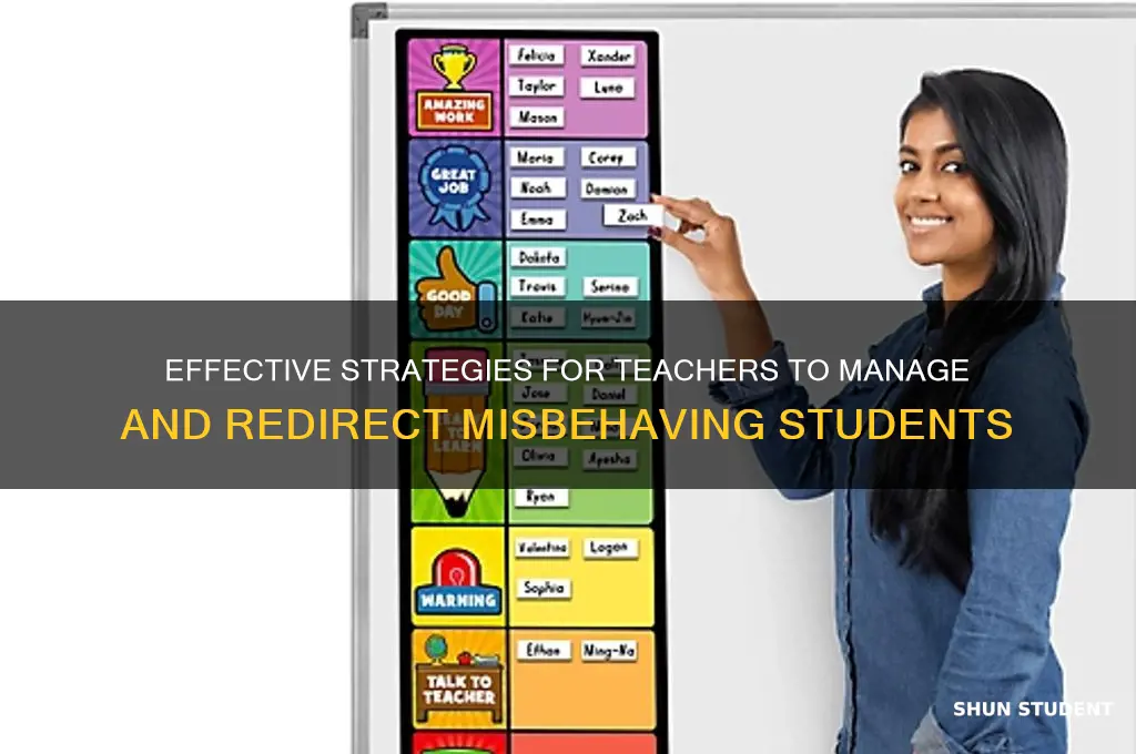 how can a teacher handle misbehaving students