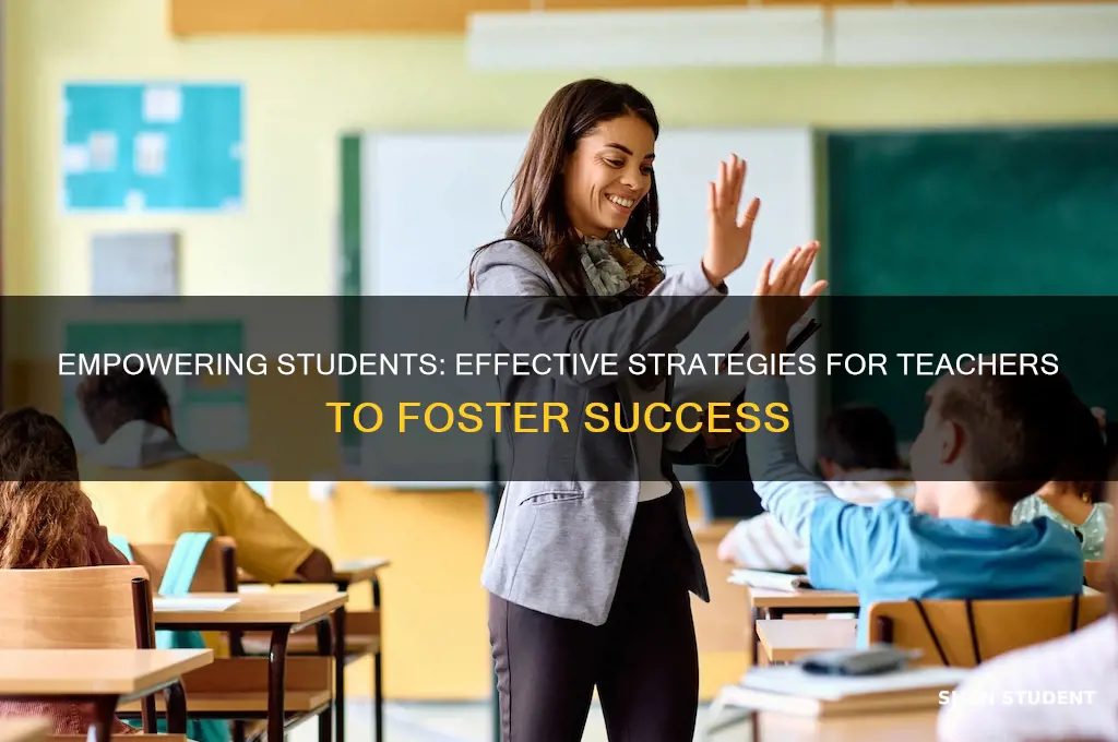how can a teacher help a student succeed