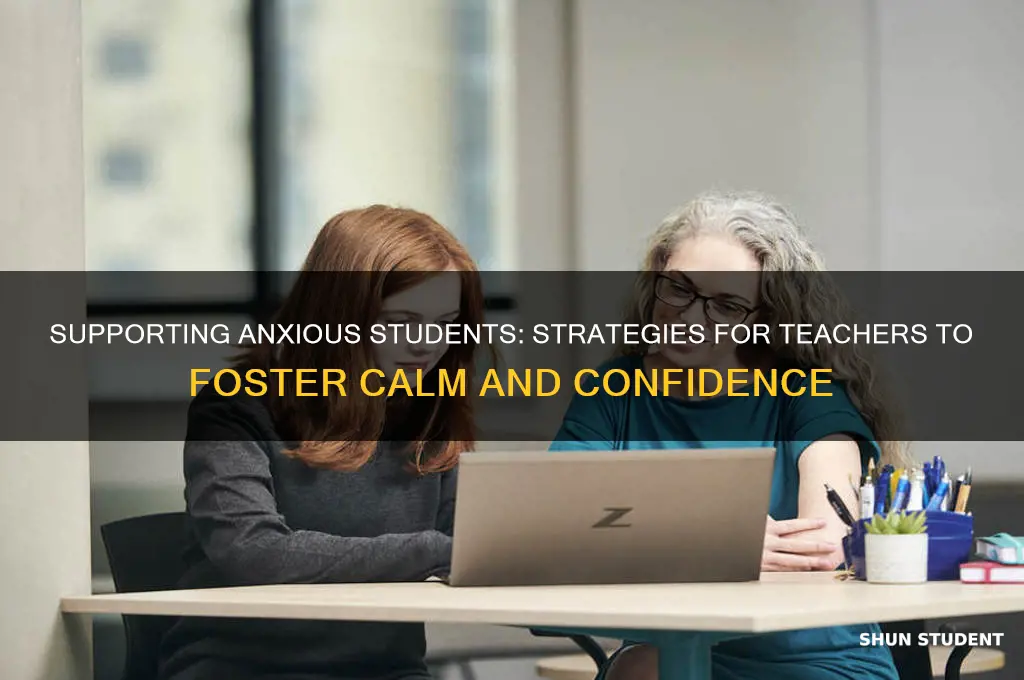 how can a teacher help a student with anxiety