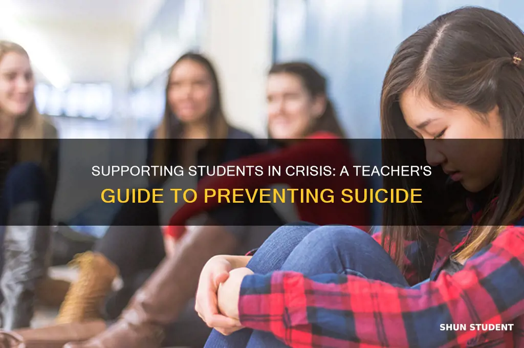 how can a teacher help a suicidal student