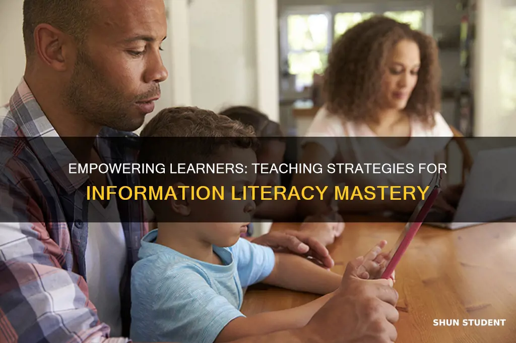 how can a teacher help students acquire information literacy skills