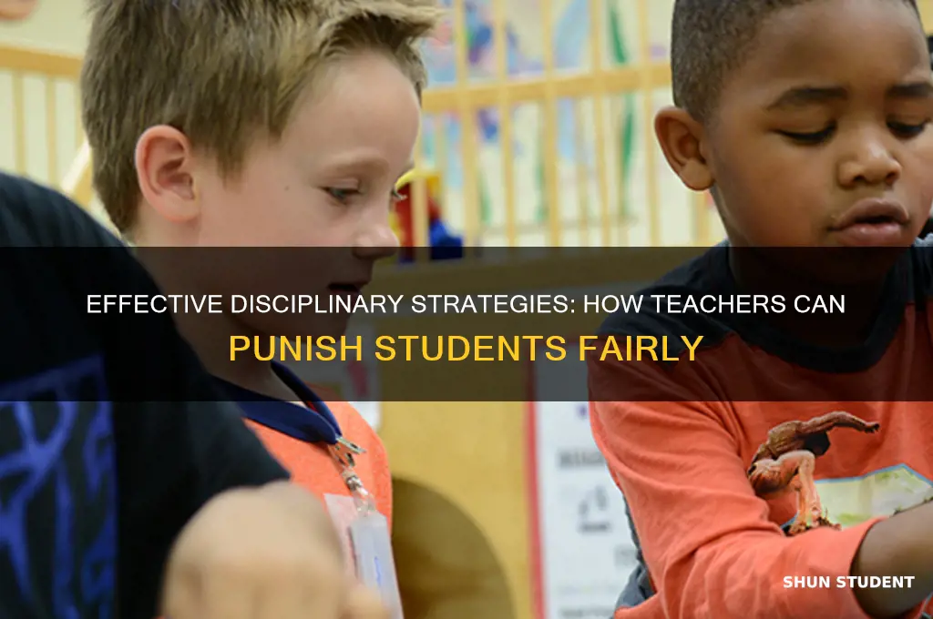 how can a teacher punish a student