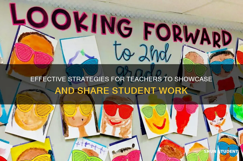 how can a teacher share students work