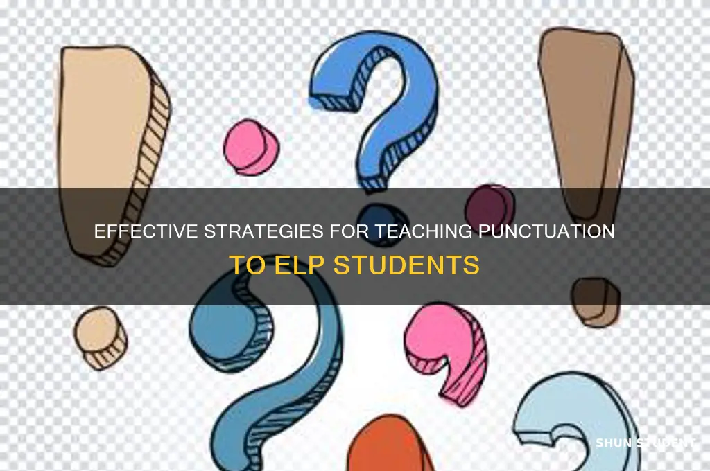 how can a teacher teach punctuation to an elp students