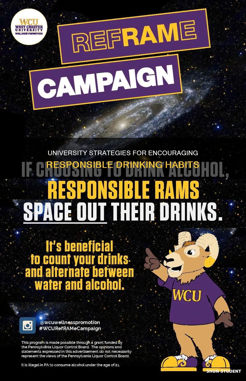 how can a university encourgage students to drink responsibily