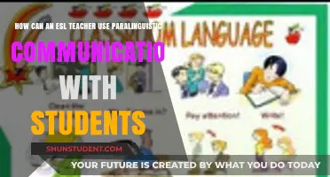 Enhancing ESL Learning: Paralinguistic Communication Strategies for Teachers