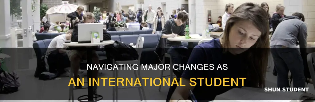 how can an international student change major