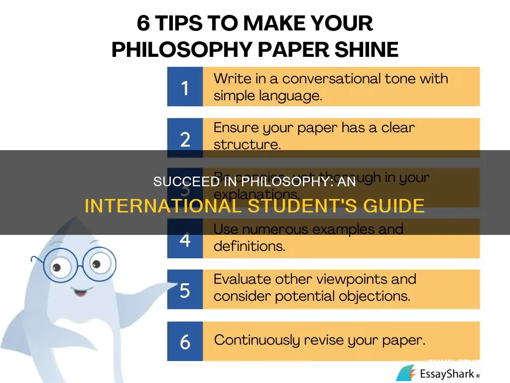 how can an international student do well with philosophy class
