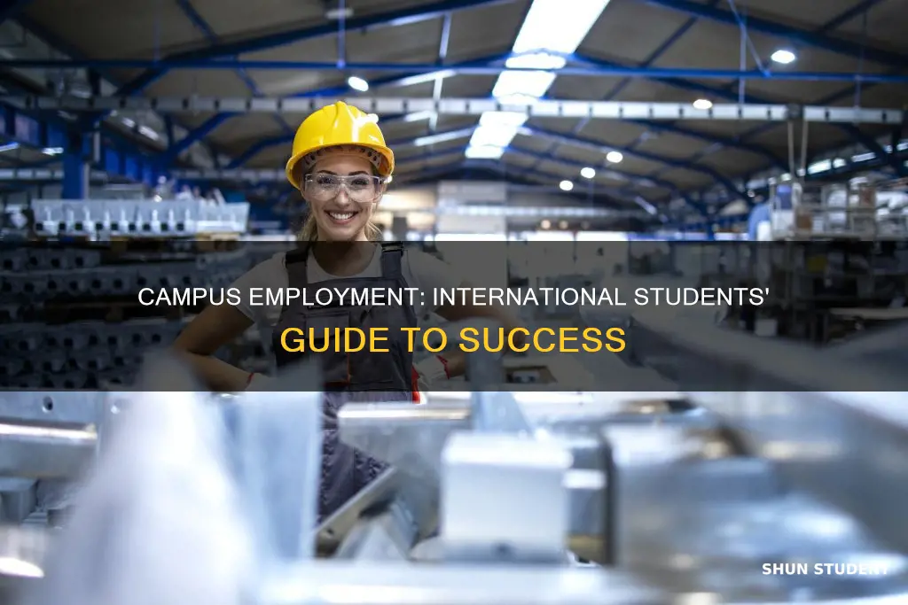 how can an international student get on campus employment