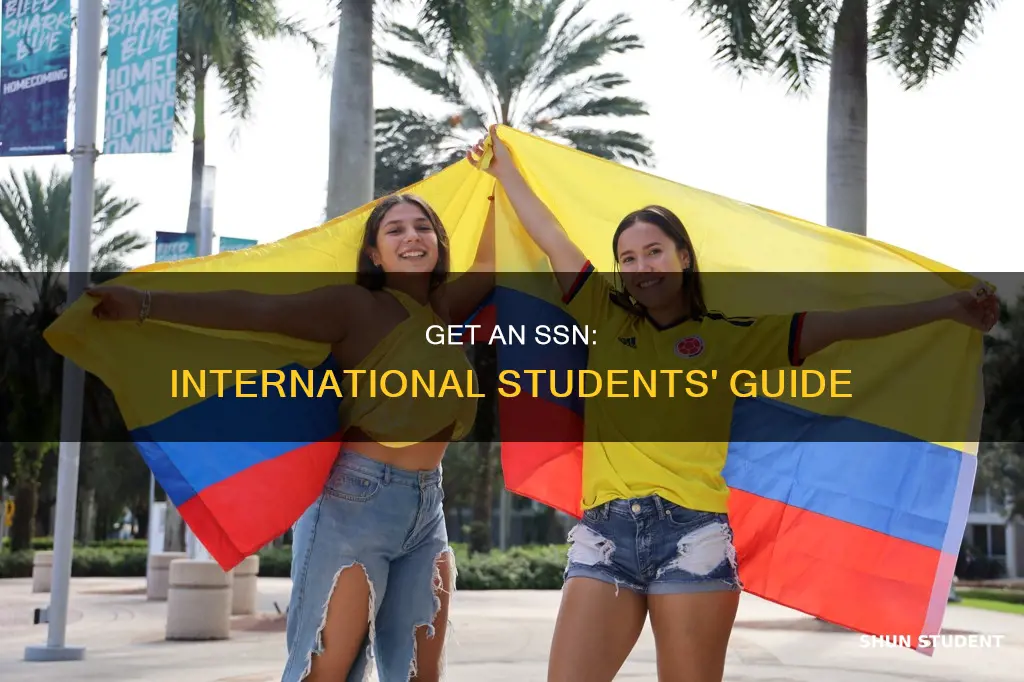 how can an international student get ssn in usa