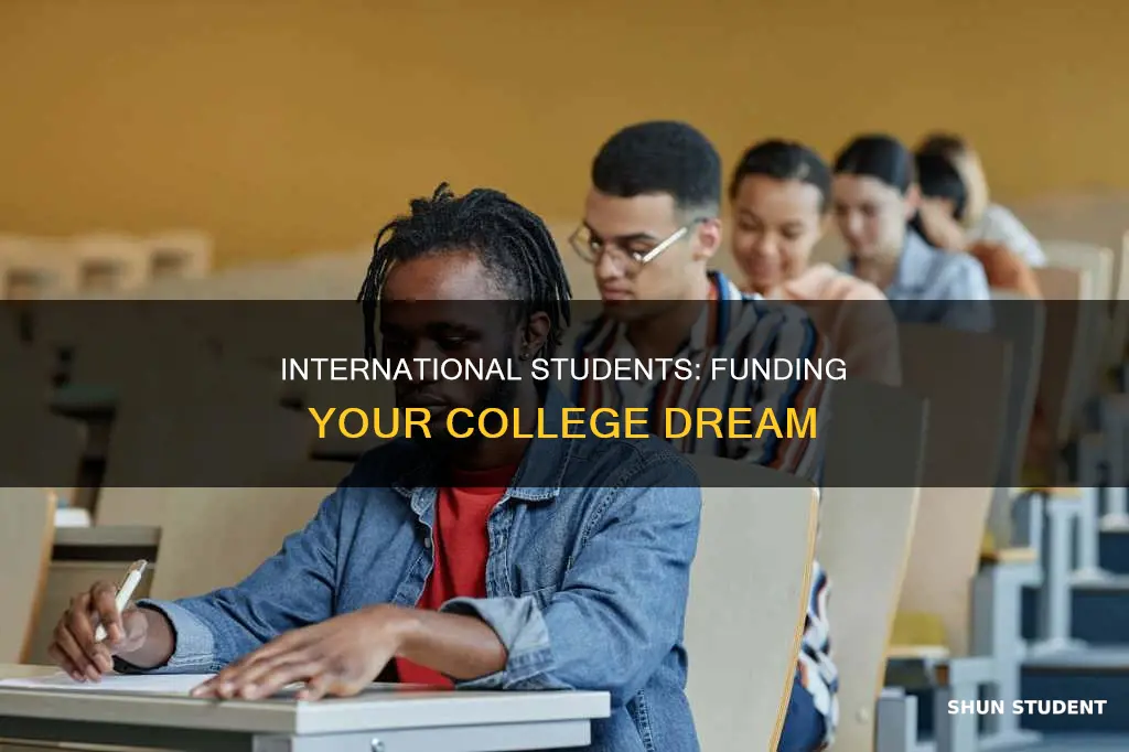 how can an international students get their college paid for