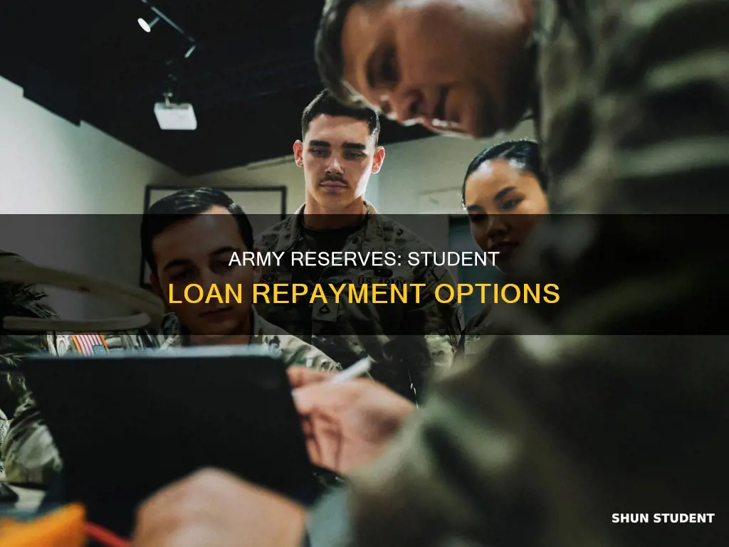 how can army reserves pay student loans