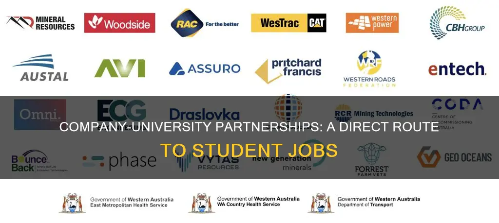 how can company partner with university help students find job