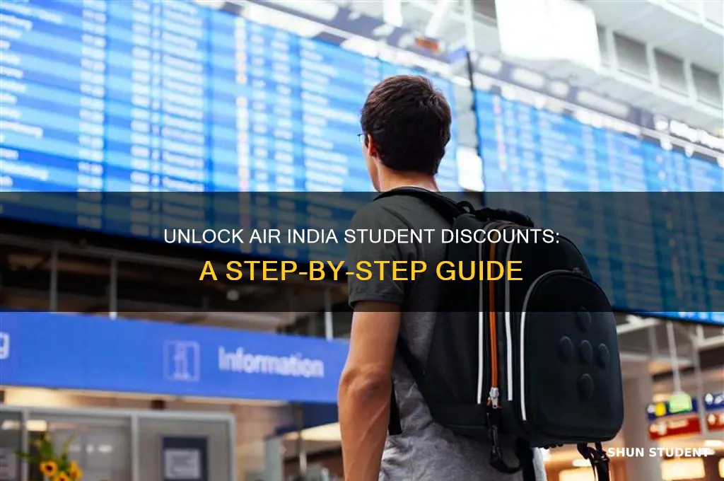 how can i avail student discount in air india
